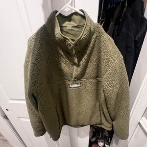Supreme Sage Green sherpa reversible polartec
